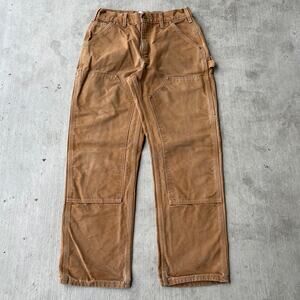 Vintage Y2K Carhartt brown double knee work wear carpenter pants